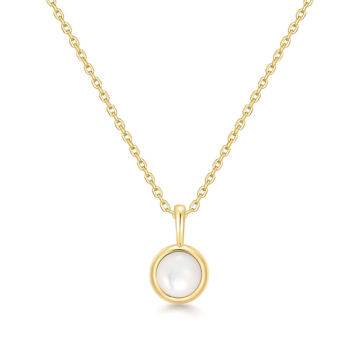  Lady Cozy - Argent / GP 14 carats - Perle - 48cm